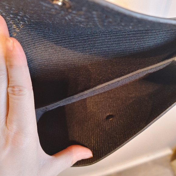 Vegan Leather Eyelet Crossbody Purse - Picture 8 of 8